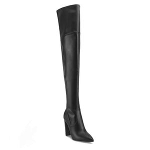 Marc Fisher 8.5 Black Over the Knee Boots